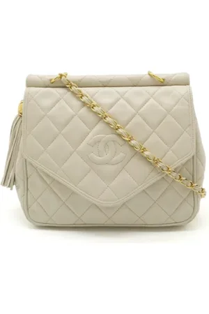 CHANEL Pre-owned, Kobieta, Beżowy, ONE SIZE, Skóra, Pre-owned skórzane torby na ramię