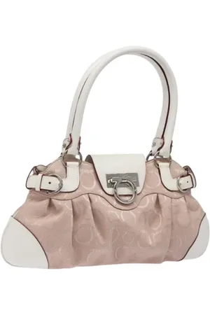 Salvatore Ferragamo Pre-owned, Kobieta, Różowy, ONE SIZE, Skóra, Pre-owned Canvas handbags