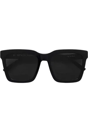 Retrosuperfuture Akcesoria, unisex, Czarny, ONE SIZE, Czarne Okulary Aalto