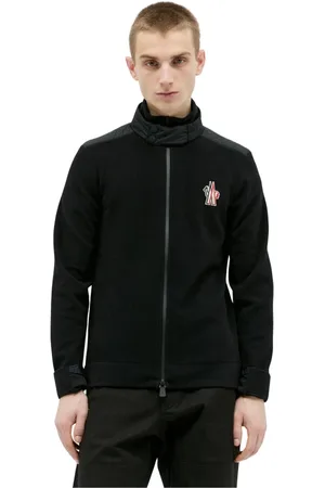 Moncler Kurtki, Mężczyzna, Czarny, S, Pikowana Kurtka z Zamkiem