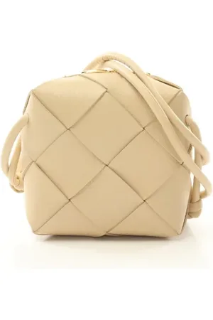 Bottega Veneta Pre-owned, Kobieta, Beżowy, ONE SIZE, Skóra, Pre-owned skórzane torby na ramię