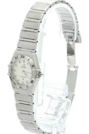 Omega Pre-owned, Kobieta, Szary, ONE SIZE, Pre-owned Fabric watches