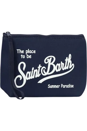 MC2 SAINT BARTH Torebki, Mężczyzna, Niebieski, ONE SIZE, Elegancka Teczka z Wieloma Przegródkami