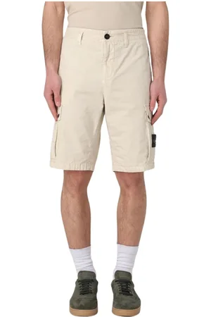 Stone Island Szorty, Mężczyzna, Beżowy, W36, Multi Pocket Cargo Shorts Olive Design