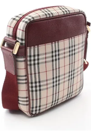 Burberry Pre-owned, Kobieta, Beżowy, ONE SIZE, Skóra, Pre-owned Canvas shoulder-bags