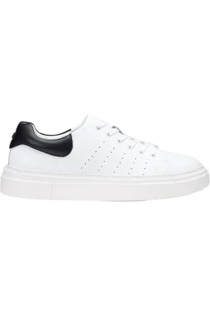 Cult Buty, Mężczyzna, Biały, 43 EU, Białe minimalistyczne skórzane trampki