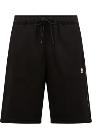 Moncler Szorty, Mężczyzna, Czarny, L, Czarne Szorty Na Sznurek Stylowe Wygodne