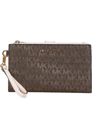 Michael Kors Pre-owned, Kobieta, brązowy, ONE SIZE, Skóra, Pre-owned Plastic wallets