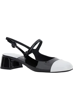 Jeffrey Campbell Buty, Kobieta, Czarny, 41 EU, Czarne Slingbacki z Niskim Obcasem