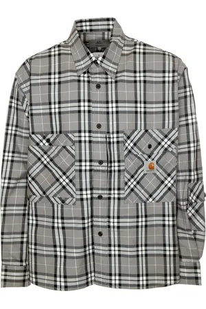 Carhartt Koszule, Mężczyzna, Wielobarwność, XS, Kraciasty koszula robocza z wieloma kieszeniami