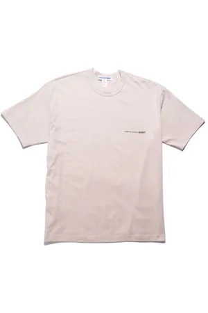 Comme des Garçons Koszulki, Mężczyzna, Różowy, M, Różowa Koszulka z Nadrukiem Logo