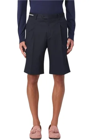 corneliani Szorty, Mężczyzna, Niebieski, 2XL, Niebieskie Spódnice z Wełny z Plisami