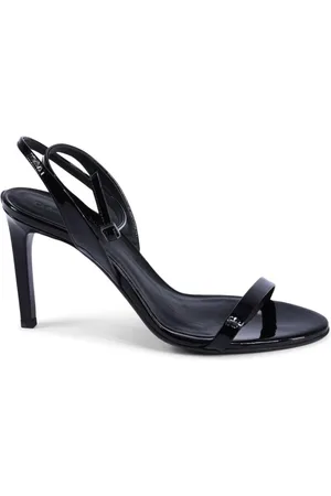 Calvin Klein Buty, Kobieta, Czarny, 39 EU, Włoska Skórzana Sandał Czarny Model