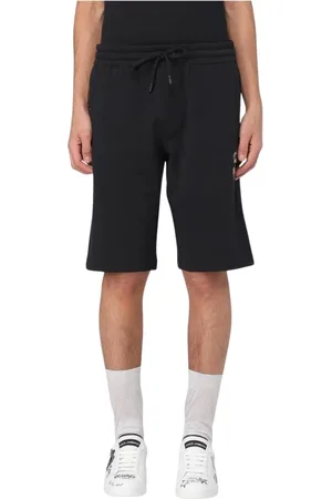 Dolce & Gabbana Szorty, Mężczyzna, Czarny, M, Czarne stylowe krótkie spodenki męskie