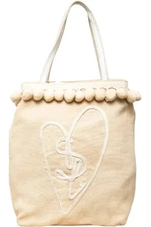 Saint Laurent Pre-owned, Kobieta, Beżowy, ONE SIZE, Pre-owned Canvas handbags