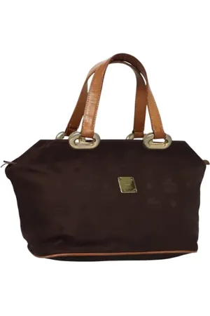 MCM Pre-owned, Kobieta, brązowy, ONE SIZE, Nylon, Pre-owned Nylon handbags