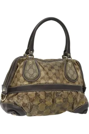 Gucci Pre-owned, Kobieta, Beżowy, ONE SIZE, Skóra, Pre-owned Canvas handbags