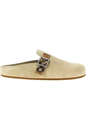 Burberry Buty, Mężczyzna, Beżowy, 43 EU, Open-Toe Slide Sandały