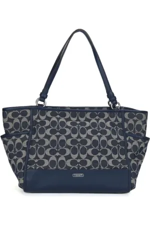 Coach Pre-owned, Kobieta, Niebieski, ONE SIZE, Pre-owned Canvas totes