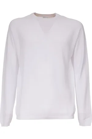 Aspesi Koszulki, Mężczyzna, Biały, 2XL, Bawełniany Golf Długi Rękaw Regular Fit