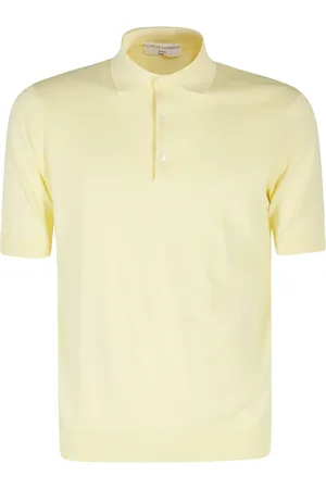 FILIPPO DE LAURENTIIS Koszulki, Mężczyzna, Żółty, 2XL, Polo z bawełny