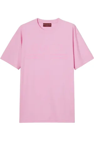 Gucci Koszulki, Kobieta, Różowy, S, Vintage Logo Print T-Shirt