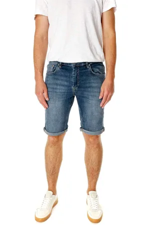Gabba Szorty, Mężczyzna, Niebieski, W33, Denim, Szorty dżinsowe z Five-Pocket Style