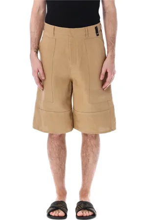 Fendi Szorty, Mężczyzna, brązowy, L, Ash Canvas Bermudas Ss 24
