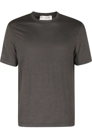 FILIPPO DE LAURENTIIS Koszulki, Mężczyzna, brązowy, L, T-shirt z lnu i stretch