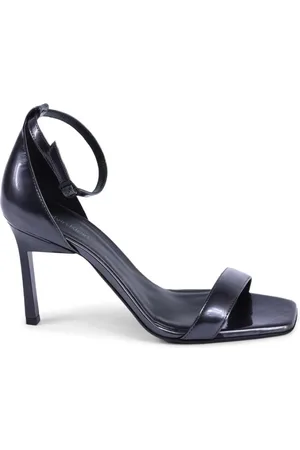 Calvin Klein Buty, Kobieta, Czarny, 36 EU, Włoska Skórzana Sandał