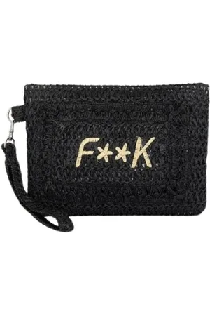 F**K Torebki, Kobieta, Czarny, ONE SIZE, Kluczka z logo dla kobiet