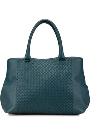 Bottega Veneta Pre-owned, Kobieta, Zielony, ONE SIZE, Skóra, Pre-owned Skórzane torebki