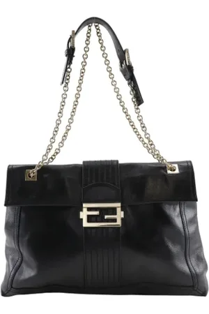Fendi Pre-owned, Kobieta, Czarny, ONE SIZE, Skóra, Pre-owned Leather totes