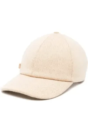 Gucci Akcesoria, Kobieta, Beżowy, M, Beżowa wełniana czapka z logo Double G