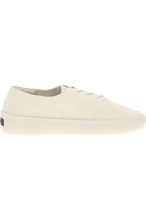 FEAR OF GOD Buty, Mężczyzna, Biały, 43 EU, Zamsz, Zamszowe Sneakersy z Wydłużonym Nosem