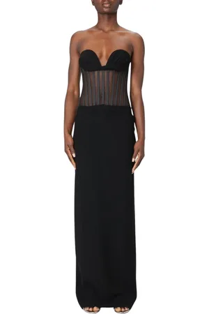Monot Sukienki, Kobieta, Czarny, S, Czarna Elegancka Sukienka Maxi