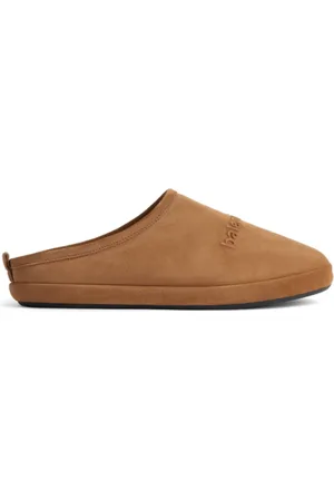 Balenciaga Buty, Kobieta, Beżowy, 38 EU, Len, Wygodne wełniane kapcie z otwartym tyłem