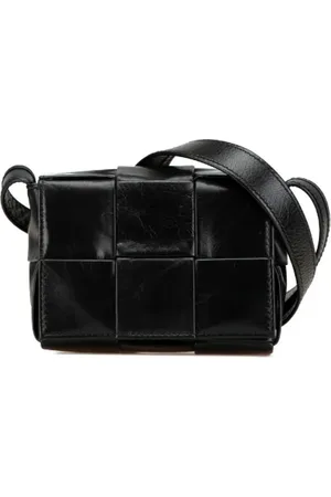 Bottega Veneta Pre-owned, Kobieta, Czarny, ONE SIZE, Skóra, Pre-owned Leather crossbody-bags