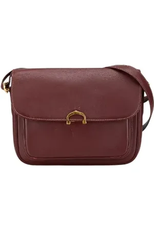 Cartier Pre-owned, Kobieta, Czerwony, ONE SIZE, Skóra, Pre-owned Leather crossbody-bags