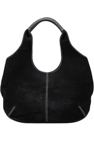 Salvatore Ferragamo Pre-owned, Kobieta, Czarny, ONE SIZE, Skóra, Pre-owned Suede shoulder-bags