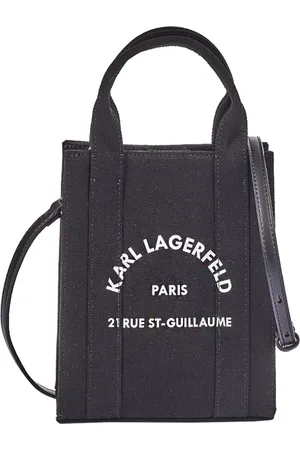 Karl Lagerfeld Torebki, Kobieta, Czarny, ONE SIZE, Bawełna, K/Rsg Square Small Tote