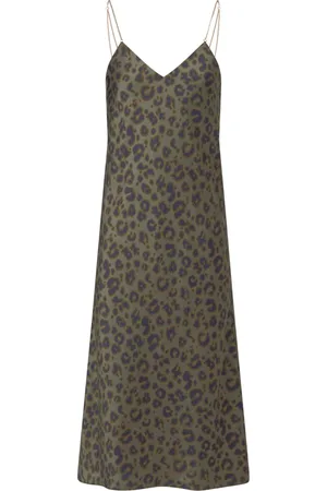 Bash Sukienki, Kobieta, Zielony, M, Nowoczesna Elegancka Sukienka Khaki