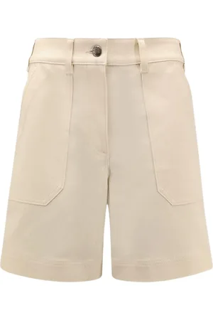 Moncler Szorty, Kobieta, Beżowy, 2XS, Beżowe Szorty z Kieszeniami