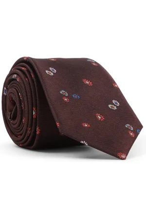 Paul Smith Akcesoria, Mężczyzna, brązowy, ONE SIZE, Kwiatowy Krawat Męski Stylowa Kolekcja