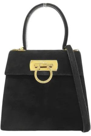 Salvatore Ferragamo Pre-owned, Kobieta, Czarny, ONE SIZE, Skóra, Pre-owned Skórzane torebki