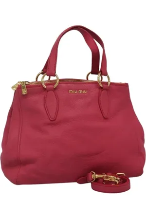 Miu Miu Pre-owned, Kobieta, Różowy, ONE SIZE, Skóra, Pre-owned Skórzane torebki