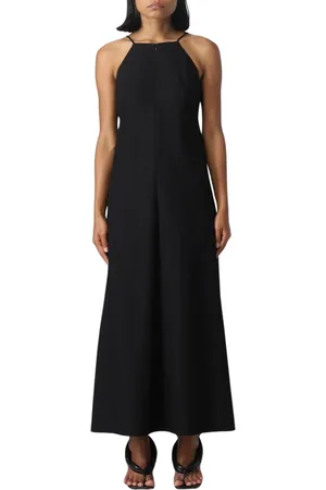 Proenza Schouler Sukienki, Kobieta, Czarny, 2XS, Elegancka Sukienka Maxi z Dekoltem Halter