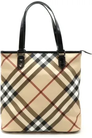 Burberry Pre-owned, Kobieta, Beżowy, ONE SIZE, Pre-owned Leather totes