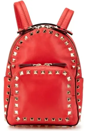 VALENTINO Pre-owned, Kobieta, Czerwony, ONE SIZE, Skóra, Pre-owned Leather backpacks