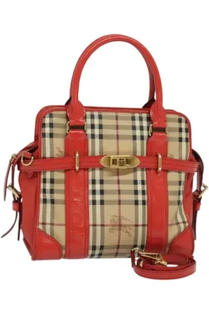 Burberry Pre-owned, Kobieta, Beżowy, ONE SIZE, Skóra, Pre-owned Skórzane torebki